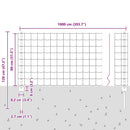 vidaXL Hegesztett Drótháló Kerítés 10 x 0,8 m (Sz x M)