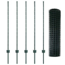 vidaXL Kerítés és Oszlop Zöld 1,2 x 10 m Acél