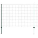 vidaXL Kültéri euro kerítés oszloppal 10 x 1,6 m PVC-bevonatos acél