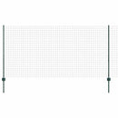 vidaXL Kültéri euro kerítés oszloppal 25 x 1,2 m PVC-bevonatos acél