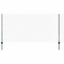 vidaXL Kültéri euro kerítés oszloppal 25 x 1,2 m PVC-bevonatos acél