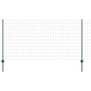 vidaXL Kültéri euro kerítés oszloppal 25 x 1,2 m PVC-bevonatos acél