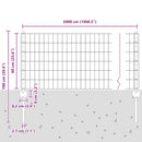 vidaXL Kerítés és Oszlop Zöld 0,6 x 50 m Acél