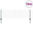 vidaXL Kerítés és Oszlop Zöld 0,6 x 10 m Acél