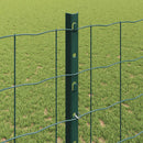 vidaXL Kerítés és Oszlop Zöld 1,2 x 10 m Acél