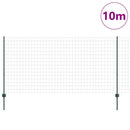 vidaXL Kültéri euro kerítés oszloppal 10 x 1,2 m PVC-bevonatos acél