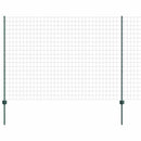 vidaXL Kültéri euro kerítés oszloppal 10 x 1,6 m PVC-bevonatos acél