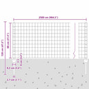 vidaXL Hegesztett Drótháló Kerítés 25 x 0,8 m (Sz x M)