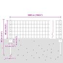 vidaXL Kerítés és Oszlop Zöld 0,4 x 50 m Acél
