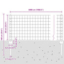 vidaXL Kerítés és Oszlop Zöld 0,6 x 50 m Acél