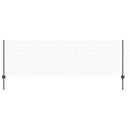 vidaXL Európai kerítés oszloppal 10 x 0,8 m PVC-bevonatos acél Szürke