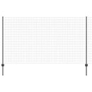 vidaXL Kültéri euro kerítés oszloppal 10 x 1,4 m PVC-bevonatos acél