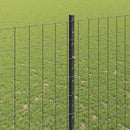 vidaXL Kültéri euro kerítés oszloppal 10 x 1,5 m PVC-bevonatos acél