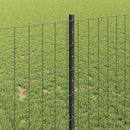 vidaXL Kerítés és Oszlop Szürke 1 x 10 m Acél