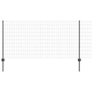 vidaXL Kerítés és Oszlop Szürke 1 x 10 m Acél