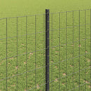 vidaXL Kültéri euro kerítés oszloppal 10 x 1,4 m PVC-bevonatos acél