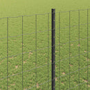 vidaXL Kerítés és Oszlop Szürke 1,4 x 10 m Acél