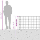 vidaXL Hegesztett Drótháló Kerítés 10 x 0,8 m (Sz x M)