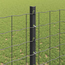 vidaXL Kerítés és Oszlop Szürke 1,2 x 25 m Acél