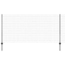 vidaXL Kerítés és Oszlop Szürke 1,2 x 25 m Acél