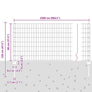 vidaXL Hegesztett Drótháló Kerítés 25 x 0,8 m (Sz x M)