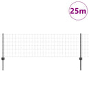 vidaXL Kerítés és Oszlop Szürke 0,6 x 25 m Acél