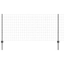 vidaXL Kerítés és Oszlop Szürke 1 x 25 m Acél