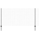 vidaXL Kültéri euro kerítés oszloppal 25 x 1,2 m PVC-bevonatos acél