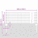 vidaXL Kerítés és Oszlop Szürke 0,4 x 50 m Acél