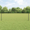 vidaXL Európai kerítés oszloppal 50 x 0,6 m PVC-bevonatos acél Szürke