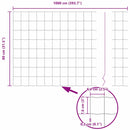 vidaXL Kerítés és Oszlop Szürke 0,8 x 10 m Acél