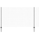 vidaXL Kerítés és Oszlop Szürke 1,4 x 10 m Acél