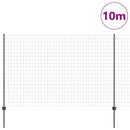 vidaXL Kültéri euro kerítés oszloppal 10 x 1,6 m PVC-bevonatos acél