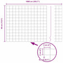 vidaXL Kerítés és Oszlop Ezüst 0,4 x 10 m Acél