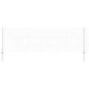 vidaXL Kerítés és Oszlop Ezüst 0,8 x 10 m Acél