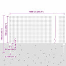 vidaXL Kerítés és Oszlop Ezüst 1 x 10 m Acél