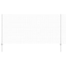 vidaXL Kerítés és Oszlop Ezüst 1,2 x 10 m Acél