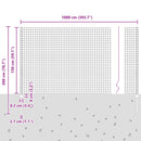 vidaXL Kerítés és Oszlop Ezüst 1,5 x 10 m Acél