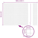 vidaXL Kerítés és Oszlop Ezüst 1,6 x 10 m Acél