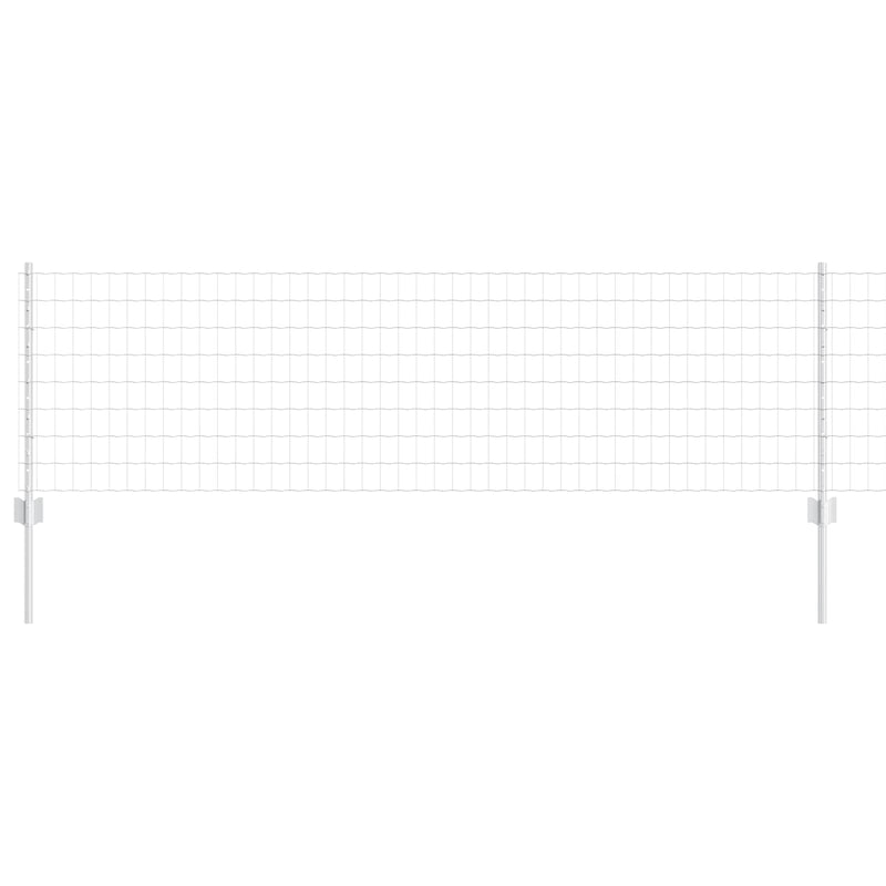 vidaXL Kerítés és Oszlop Ezüst 0,6 x 10 m Acél