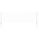 vidaXL Kerítés és Oszlop Ezüst 0,8 x 10 m Acél