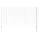 vidaXL Kerítés és Oszlop Ezüst 1,4 x 10 m Acél