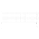 vidaXL Kerítés és Oszlop Ezüst 0,8 x 10 m Acél