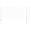 vidaXL Kerítés és Oszlop Ezüst 1 x 10 m Acél