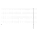 vidaXL Kerítés és Oszlop Ezüst 1,2 x 10 m Acél