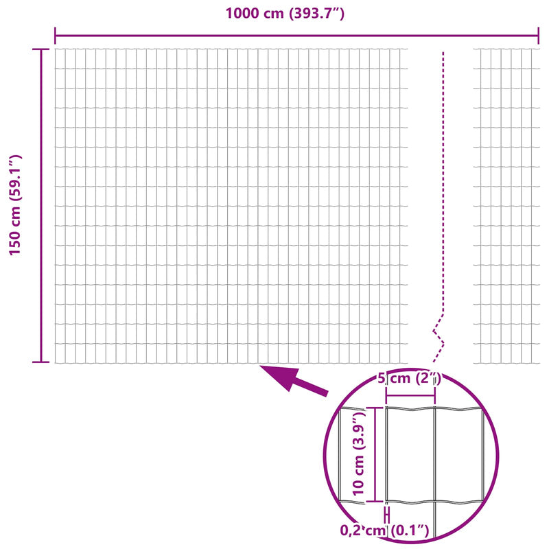 vidaXL Kerítés és Oszlop Ezüst 1,5 x 10 m Acél
