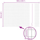 vidaXL Kerítés és Oszlop Ezüst 1,6 x 10 m Acél