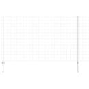 vidaXL Kerítés és Oszlop Ezüst 1,4 x 10 m Acél