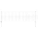 vidaXL Kerítés és Oszlop Ezüst 0,6 x 25 m Acél