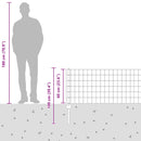 vidaXL Hegesztett Drótháló Kerítés 25 x 0,6 m (Sz x M)